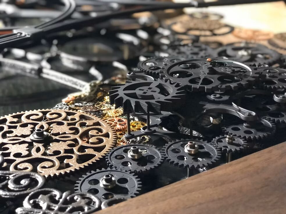 歯車テーブル作品