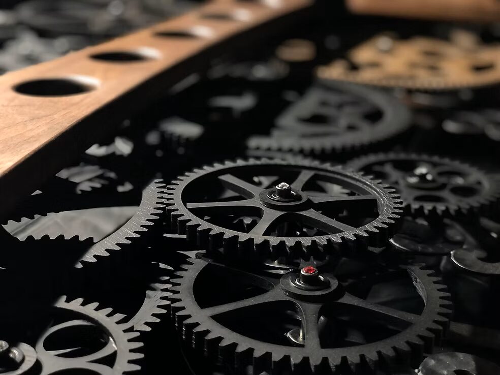 歯車テーブル作品